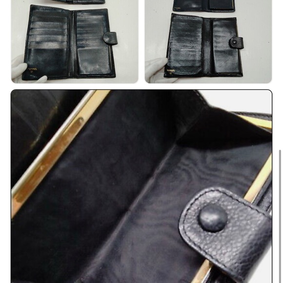 Chanel Black Leather Wallet Set - Picture 3 of 4
